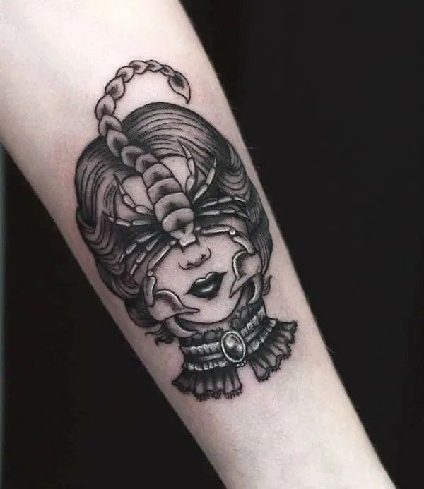 Hình xăm bọ cạp hình mặt Top 999+ hình xăm con bọ cạp siêu ngầu và cá tính - Genztattoo