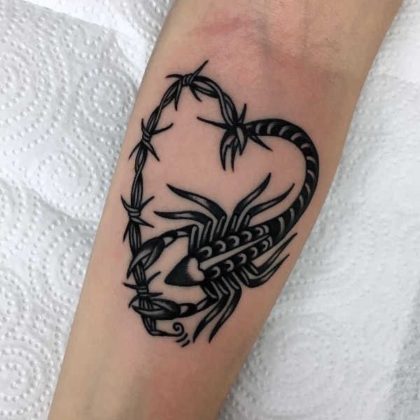 hình xăm bọ cạp hình trái tim Top 999+ hình xăm con bọ cạp siêu ngầu và cá tính - Genztattoo