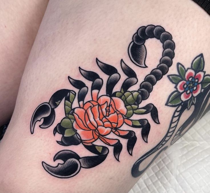 hình xăm bọ cạp với họa tiết hoa Top 999+ hình xăm con bọ cạp siêu ngầu và cá tính - Genztattoo