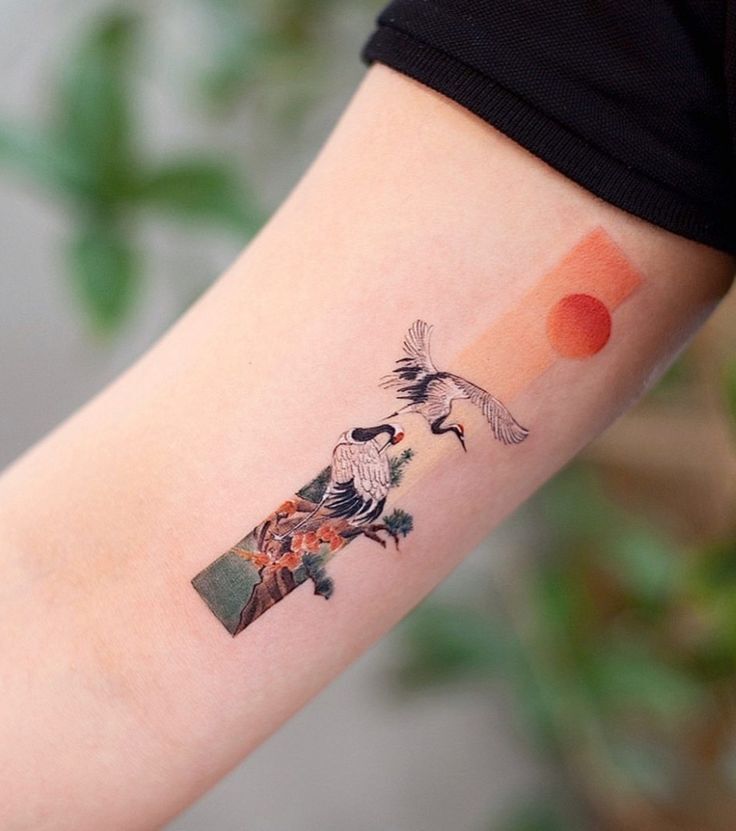 Ý tưởng hình xăm đôi chim rất nghệ thuật ý tưởng tattoo đôi chim cực nghệ thuật