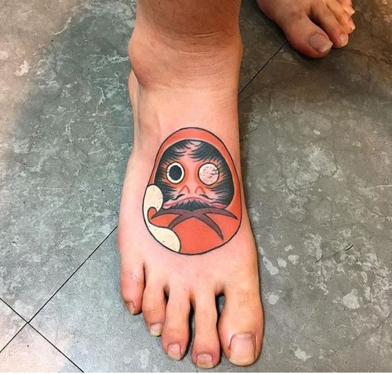 150 mẫu hình xăm daruma ở chân cầu may mắn đẹp tuyển chọn - Genztattoo