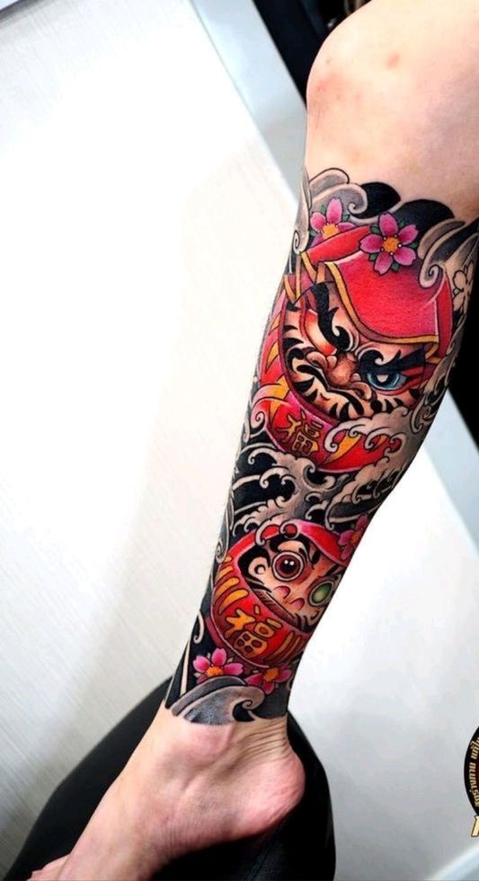 150 mẫu hình xăm daruma ở chân cầu may mắn đẹp tuyển chọn - Genztattoo