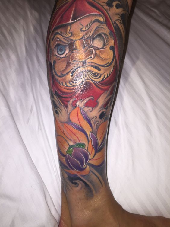 150 mẫu hình xăm daruma ở chân cầu may mắn đẹp tuyển chọn - Genztattoo