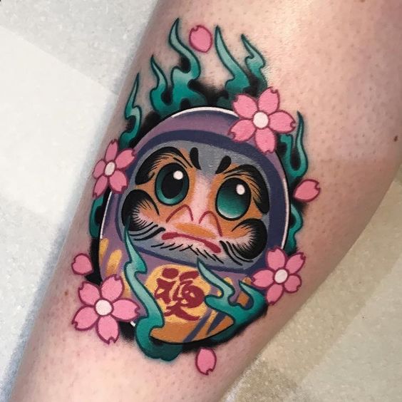 150 mẫu hình xăm daruma ở chân cầu may mắn đẹp tuyển chọn - Genztattoo