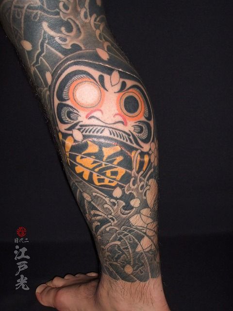 150 mẫu hình xăm daruma ở chân cầu may mắn đẹp tuyển chọn - Genztattoo