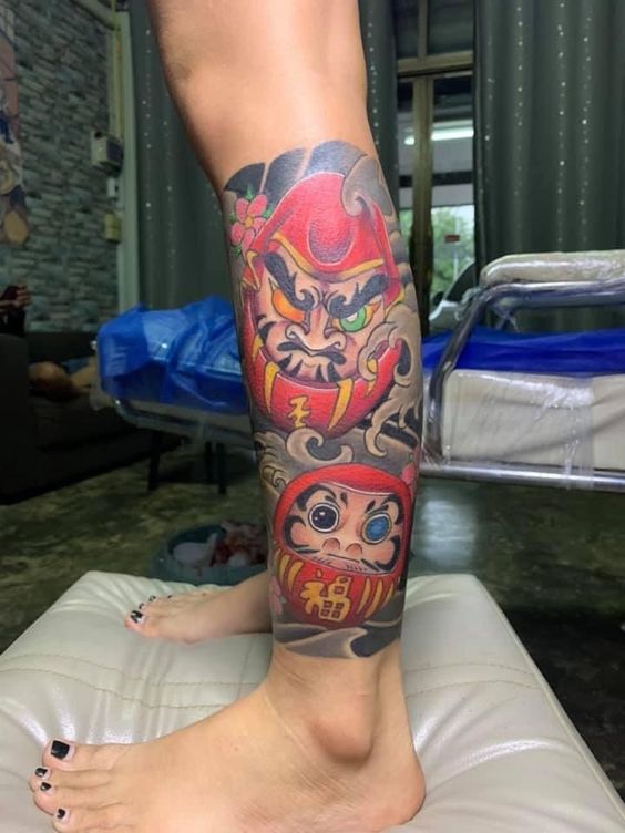 150 mẫu hình xăm daruma ở chân cầu may mắn đẹp tuyển chọn - Genztattoo