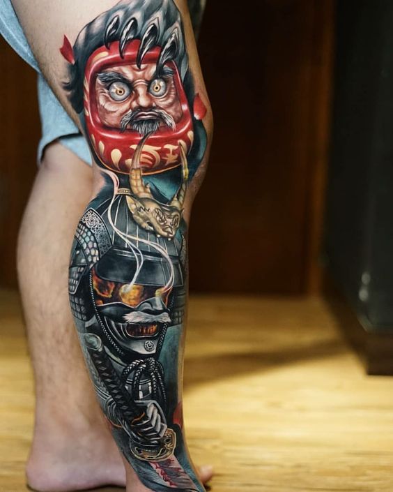 150 mẫu hình xăm daruma ở chân cầu may mắn đẹp tuyển chọn - Genztattoo