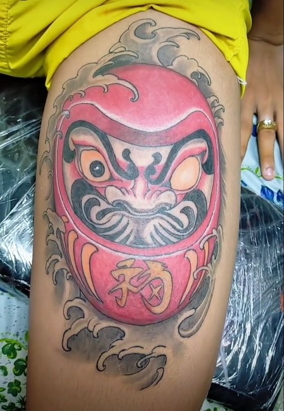 150 mẫu hình xăm daruma ở chân cầu may mắn đẹp tuyển chọn - Genztattoo