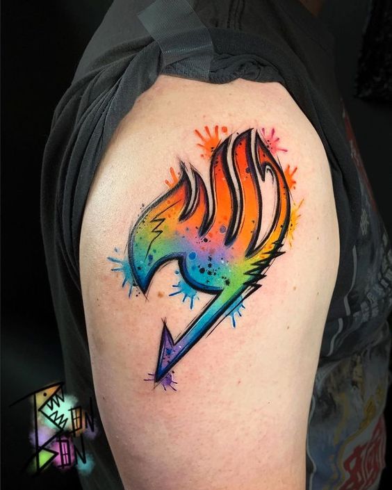 Trọn bộ 99+ mẫu hình xăm fairy tail đẹp, độc lạ, ý nghĩa - Genztattoo