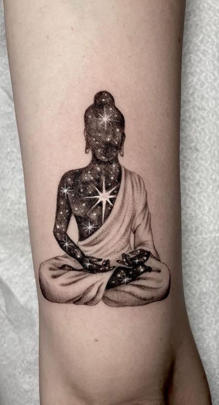 Phong cách xăm Phật hộ mệnh cực đẹp kiểu tattoo phật hộ mệnh cực đẹp