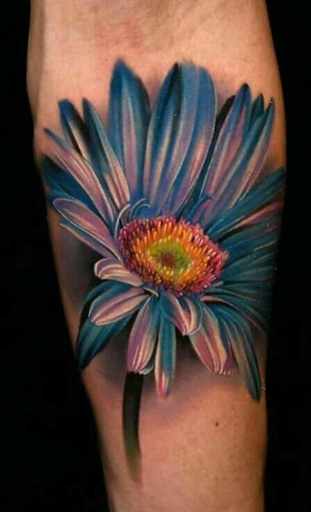 Hình xăm hoa cúc đẹp và huyền bí Tattoo hoa cúc đẹp huyền bí