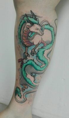 hình xăm anime chi tiết rồng Shenron