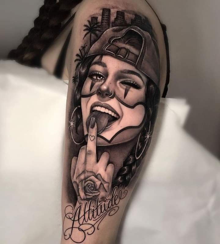 Hình xăm nhân vật Harley Quinn tattoo nhân vật Harley Quinn