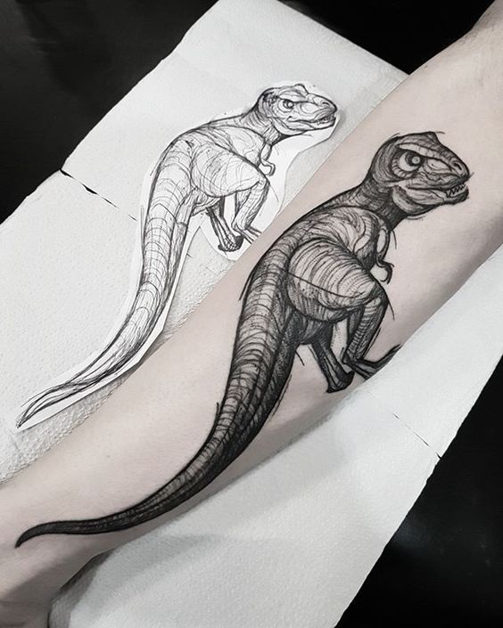 Trọn bộ 888+ hình xăm khủng long được xăm nhiều nhất hiện nay - Genztattoo