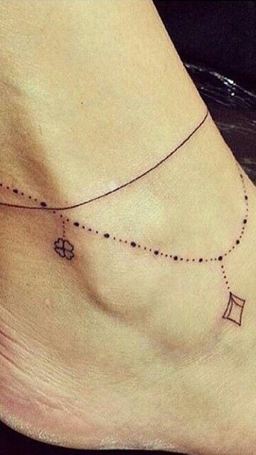 999+ hình xăm lắc chân mini cực độc đáo cho nam và nữ - Genztattoo