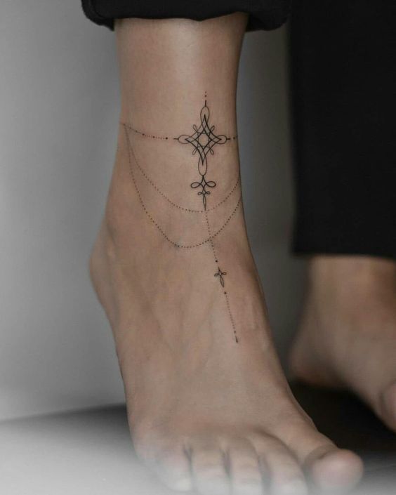 999+ hình xăm lắc chân mini cực độc đáo cho nam và nữ - Genztattoo