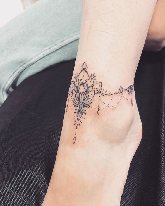999+ hình xăm lắc chân mini cực độc đáo cho nam và nữ - Genztattoo
