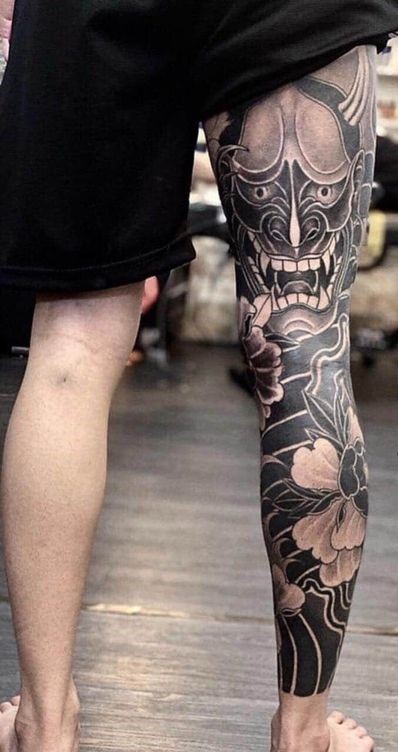 150 hình xăm mặt quỷ trắng đen đẹp nhất 2024 - Genztattoo