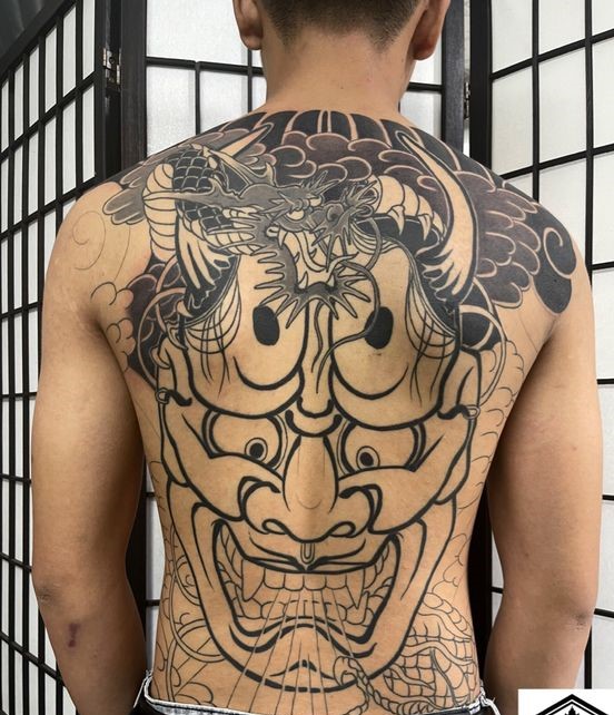 150 hình xăm mặt quỷ trắng đen đẹp nhất 2024 - Genztattoo