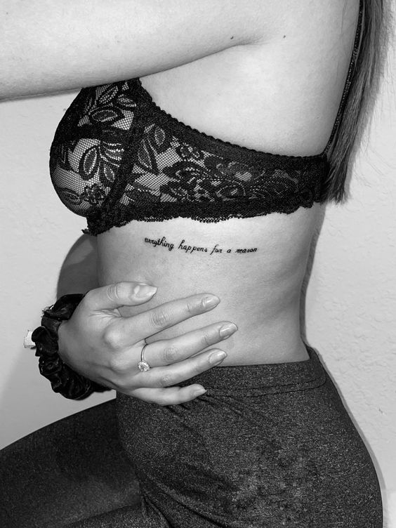 100 hình xăm mini ở mạn sườn cho nữ tạo dấu ấn đặc biệt - Genztattoo