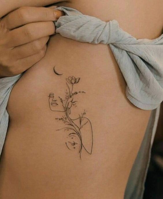 100 hình xăm mini ở mạn sườn cho nữ tạo dấu ấn đặc biệt - Genztattoo