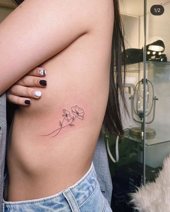 100 hình xăm mini ở mạn sườn cho nữ tạo dấu ấn đặc biệt - Genztattoo