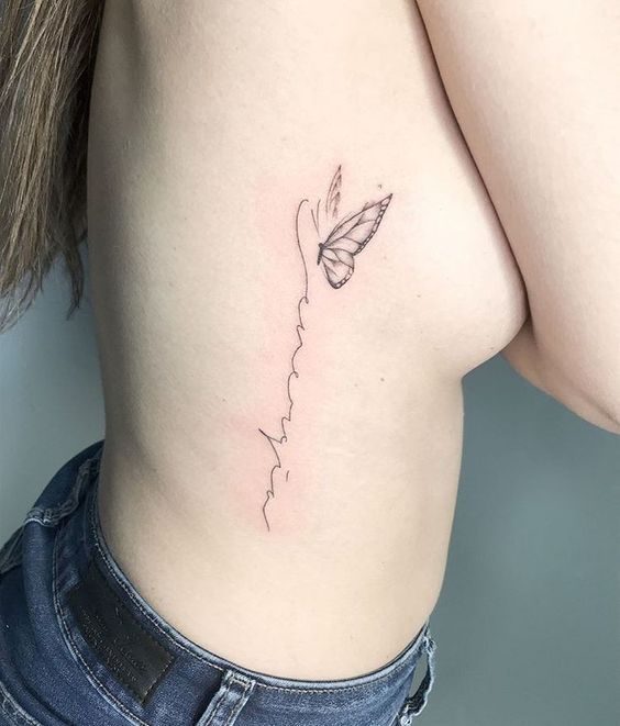 100 hình xăm mini ở mạn sườn cho nữ tạo dấu ấn đặc biệt - Genztattoo