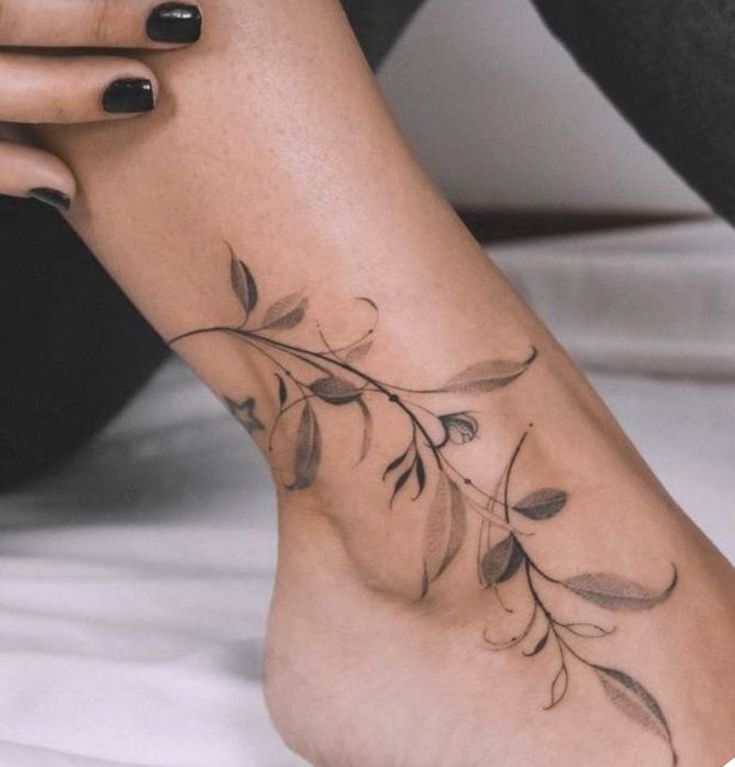 Ý tưởng hình xăm cành và lá nghệ thuật ý tưởng tattoo cành lá nghệ thuật