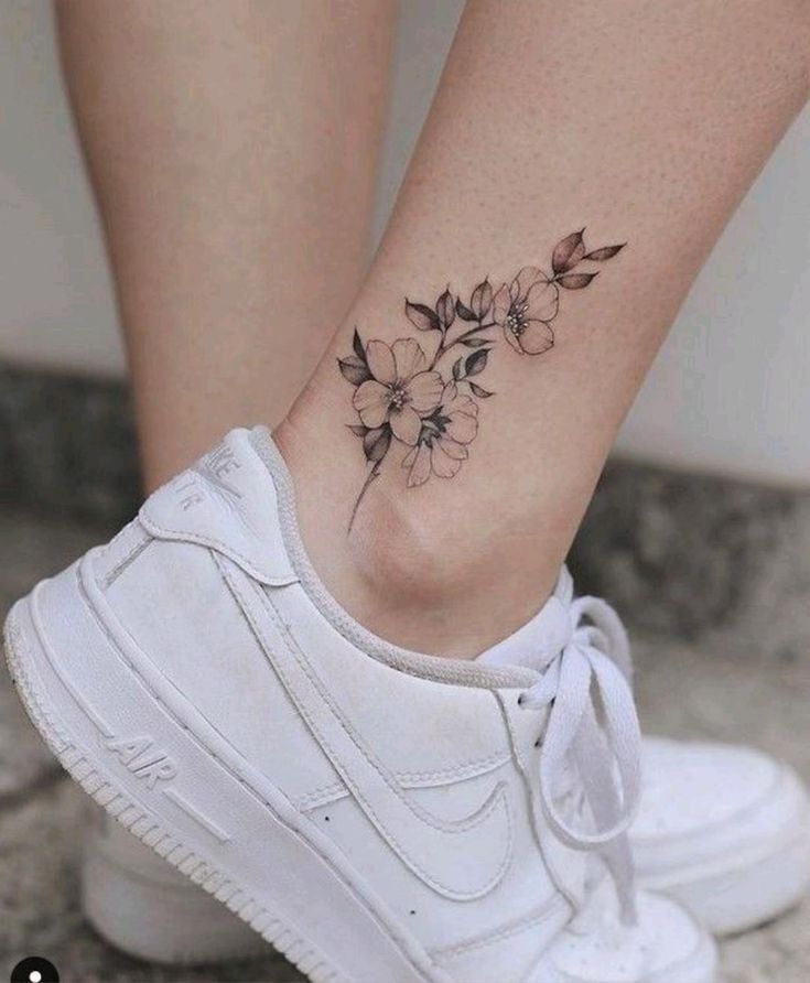 Mẫu hình xăm đẹp ở mắt cá chân mẫu tattoo trên mắt cá chân đẹp mắt