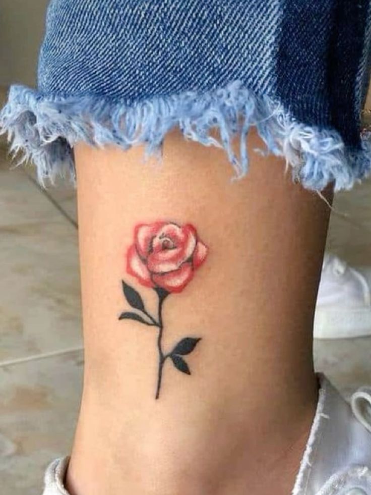 Ý tưởng hình xăm cành hoa hồng dễ thương ý tưởng tattoo mẫu cành hoa hồng dễ thương