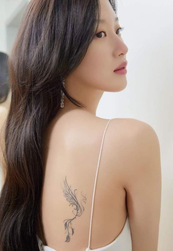 Thiết kế hình xăm phượng lửa nhỏ rất hấp dẫn mẫu hình xăm phượng hoàng lửa mini siêu cuốn hút