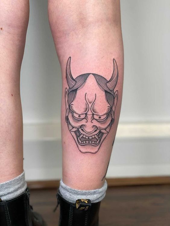 tattoo mini quỷ dạ xoa đơn giản và ý nghĩa