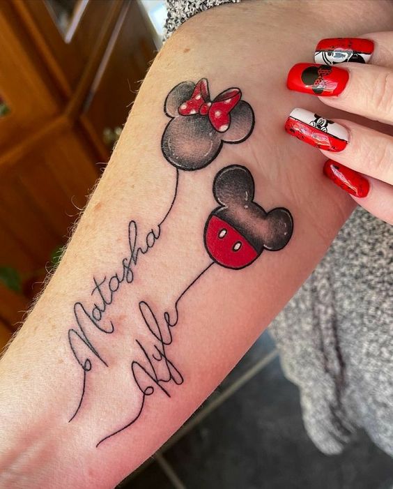 hình xăm mickey kết hợp chữ hình xăm mickey kết hợp chữ