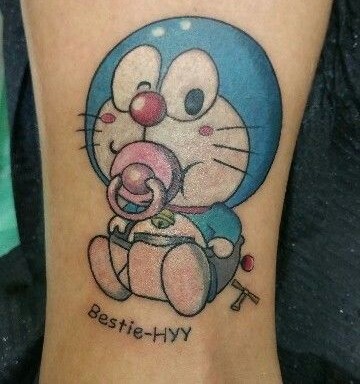 hình xăm mini doraemon cute hình xăm mini doraemon cute