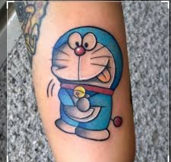 hình xăm mini doraemon màu sắc hình xăm mini doraemon màu sắc