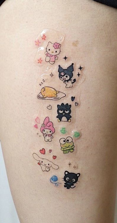 hình xăm mini kết hợp các nhân vật cute hình xăm mini kết hợp các nhân vật cute