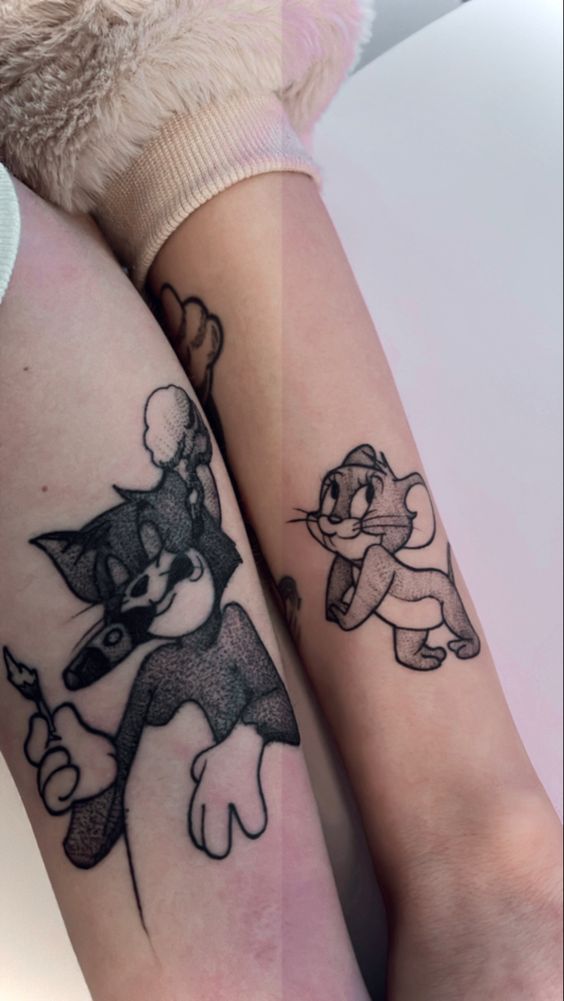 hình xăm mini tom và jerry hình xăm mini tom và jerry