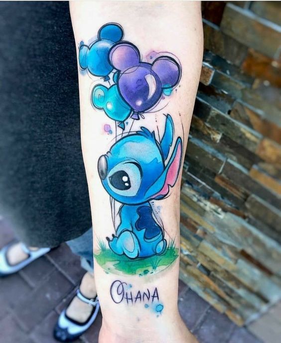 hình xăm nhân vật hoạt hình stitch mini mẫu 6 hình xăm nhân vật hoạt hình stitch mini mẫu 6