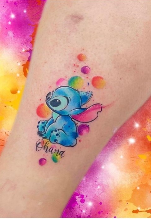 hình xăm nhân vật hoạt hình stitch mini mẫu 8 hình xăm nhân vật hoạt hình stitch mini mẫu 8