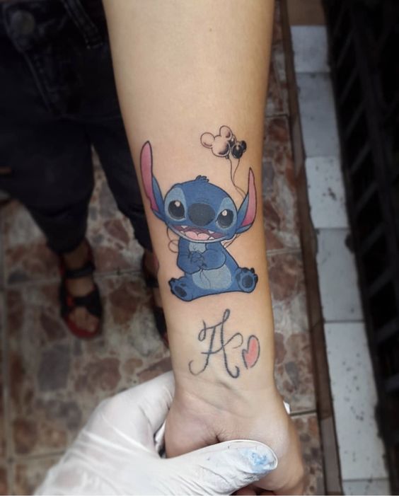 hình xăm nhân vật hoạt hình stitch mini mẫu 14 hình xăm nhân vật hoạt hình stitch mini mẫu 14