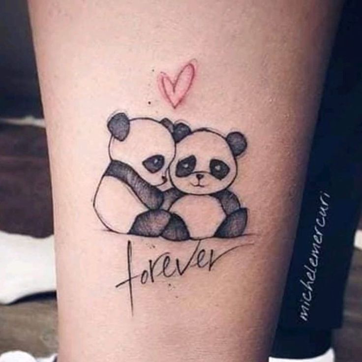 hình xăm cặp đôi gấu trúc mini siêu dễ thương xăm cặp đôi gấu trúc mini siêu cute