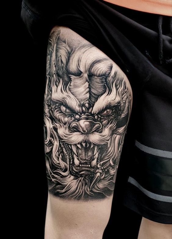 150 hình xăm lân sư rồng ý nghĩa đón chờ những điều may mắn - Genztattoo
