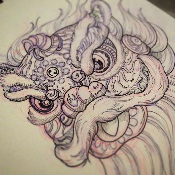 150 hình xăm lân sư rồng ý nghĩa đón chờ những điều may mắn - Genztattoo