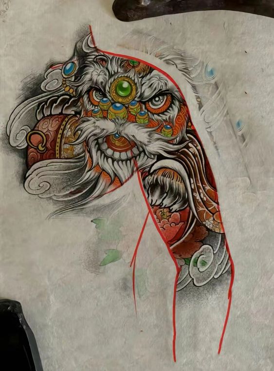 150 hình xăm lân sư rồng ý nghĩa đón chờ những điều may mắn - Genztattoo