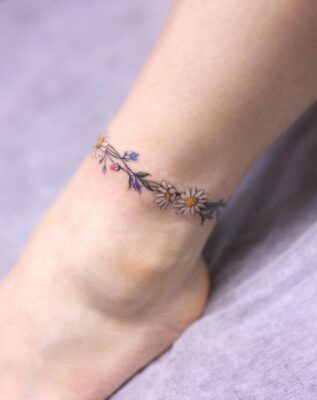 ý tưởng tattoo vòng hoa cực đẹp