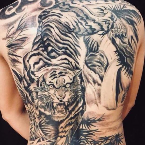 Tattoo hổ trắng