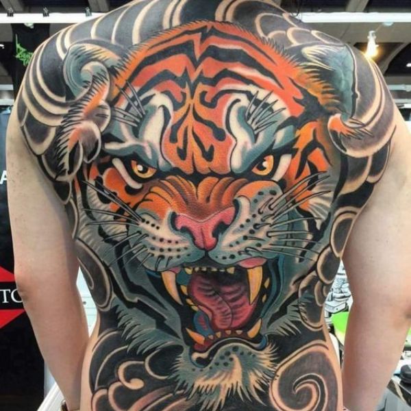 Tattoo mặt hổ đẹp