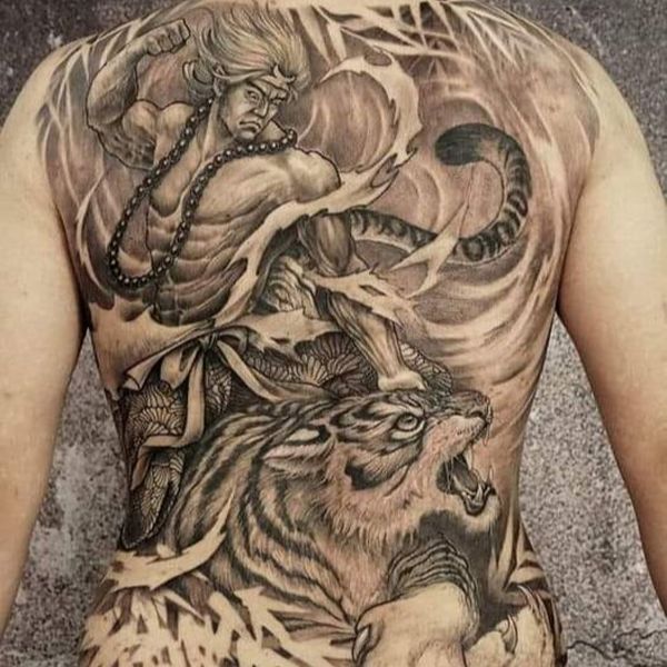 Tattoo la hán phục hổ