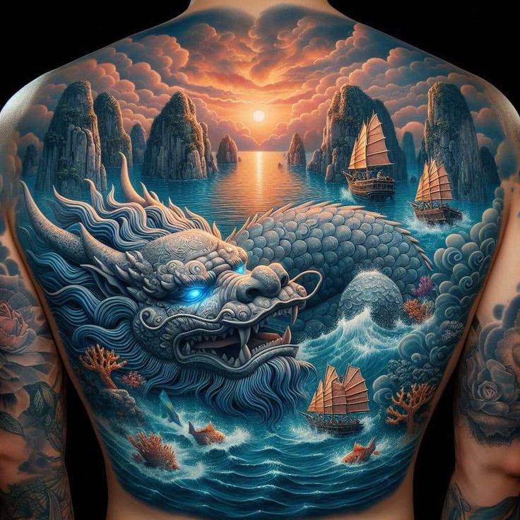200+ hình xăm rồng mang phong cách nhật cổ đến tả thực cực đẹp - Genztattoo