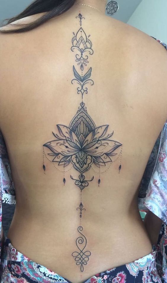 Mẫu hình xăm hoa sen mandala nhiều chi tiết Mẫu hình xăm hoa sen mandala nhiều chi tiết